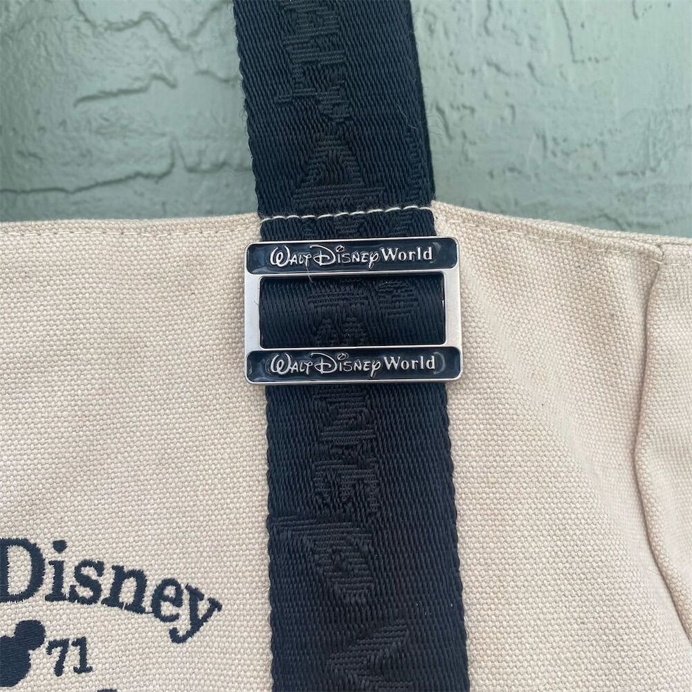 Disney Walt Disney World 1971 Large Canvas Tote Bag Beige - Picture 6 of 14